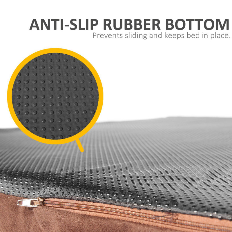 fala deluxe orthopedic memory foam bolster dog bed