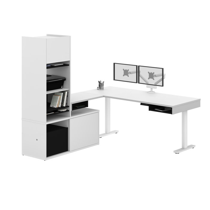 Laptop Desk Home Office Furniture Table Dongy Wall Mounted Storage