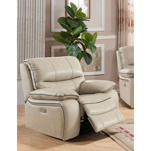 Gunning Leather Power Recliner by Red Barrel Studio New Design