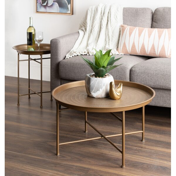 gold rim coffee table