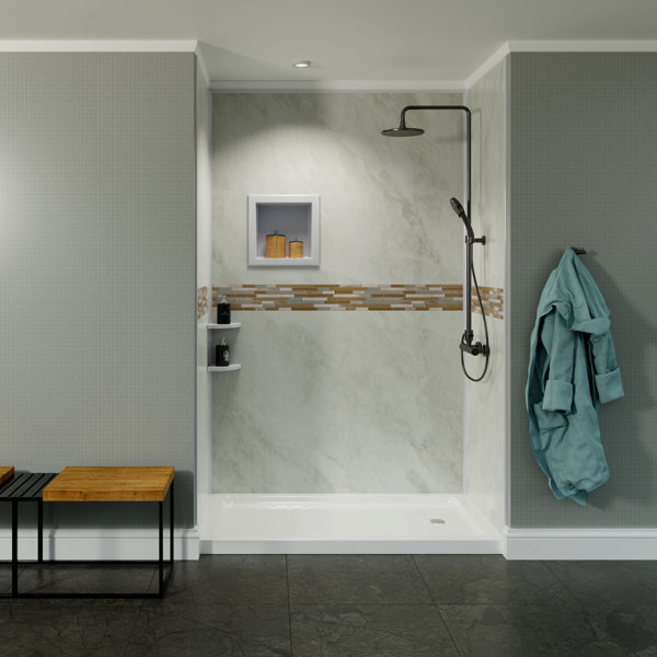 Bella Core 96 H X 48 D Three Shower Wall Wayfair