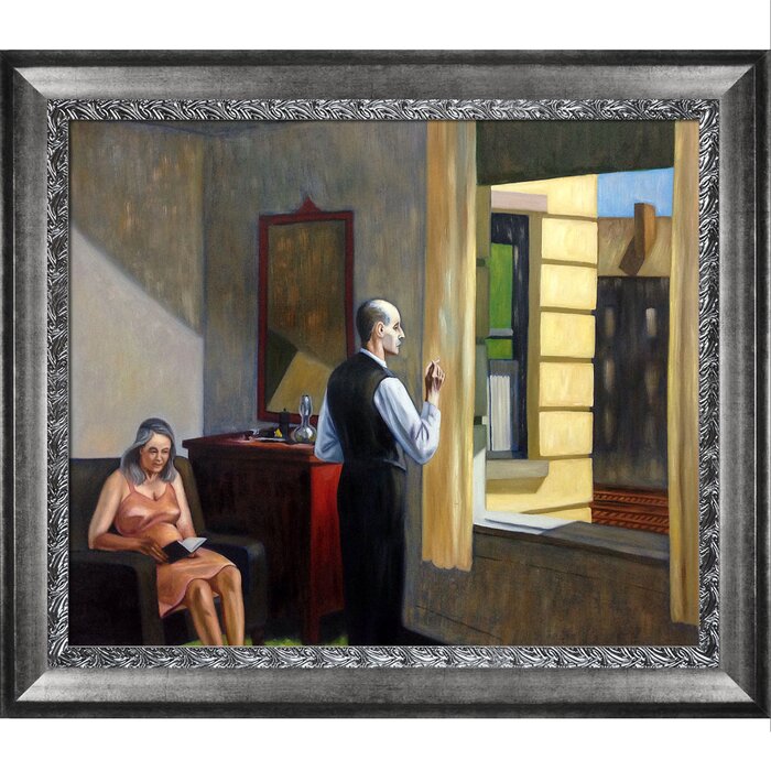 Hotel By The Railroad 1952 By Edward Hopper Framed Graphic Art