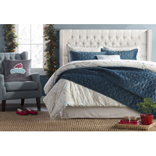 Go to store & view more images Candice Upholstered Wingback Headboard by Rosdorf Park