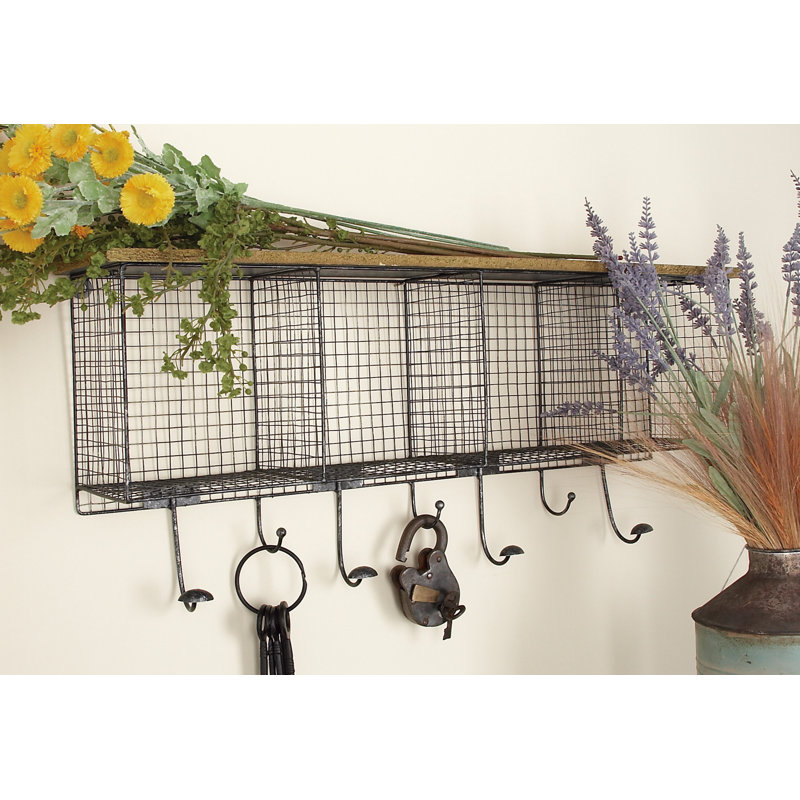 Josey Wood and Metal Wire Coat Rack &amp; Reviews | Birch Lane