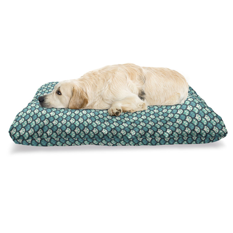 dog bed half covered