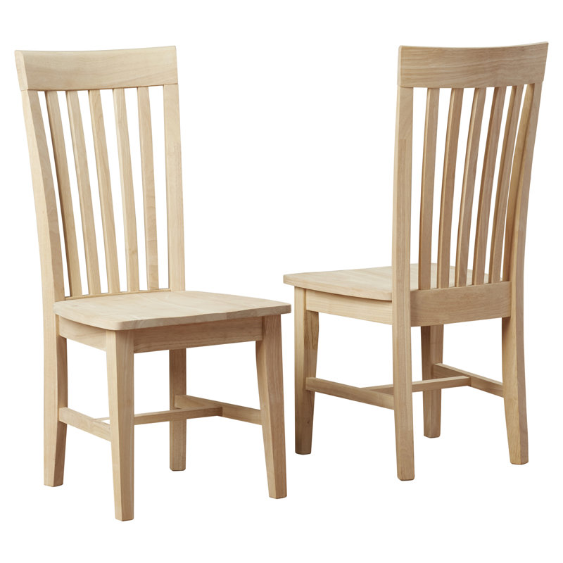 August Grove Toby Slat Back Solid Wood Dining Chair Reviews Wayfair Toby Slat Back Solid Wood Dining Chair