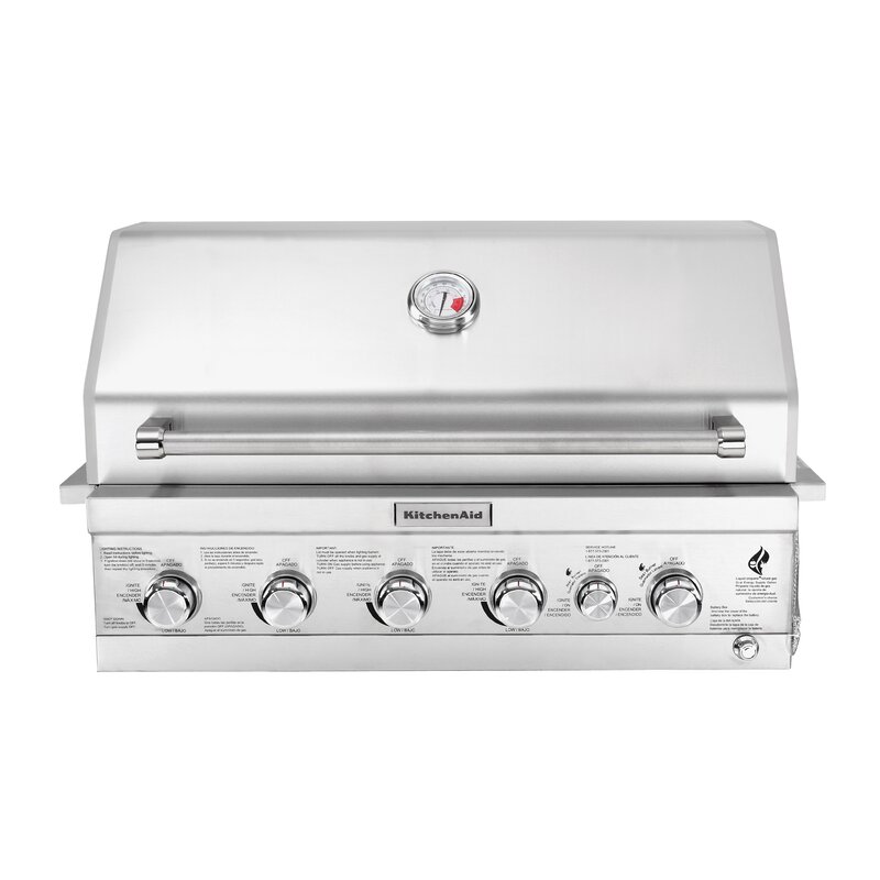 Kitchenaid 4 Burner Built In Liquid Propane Gas Grill 740 0781