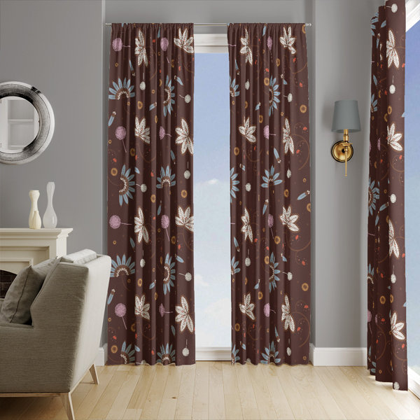 Chocolate Brown Curtains Wayfair