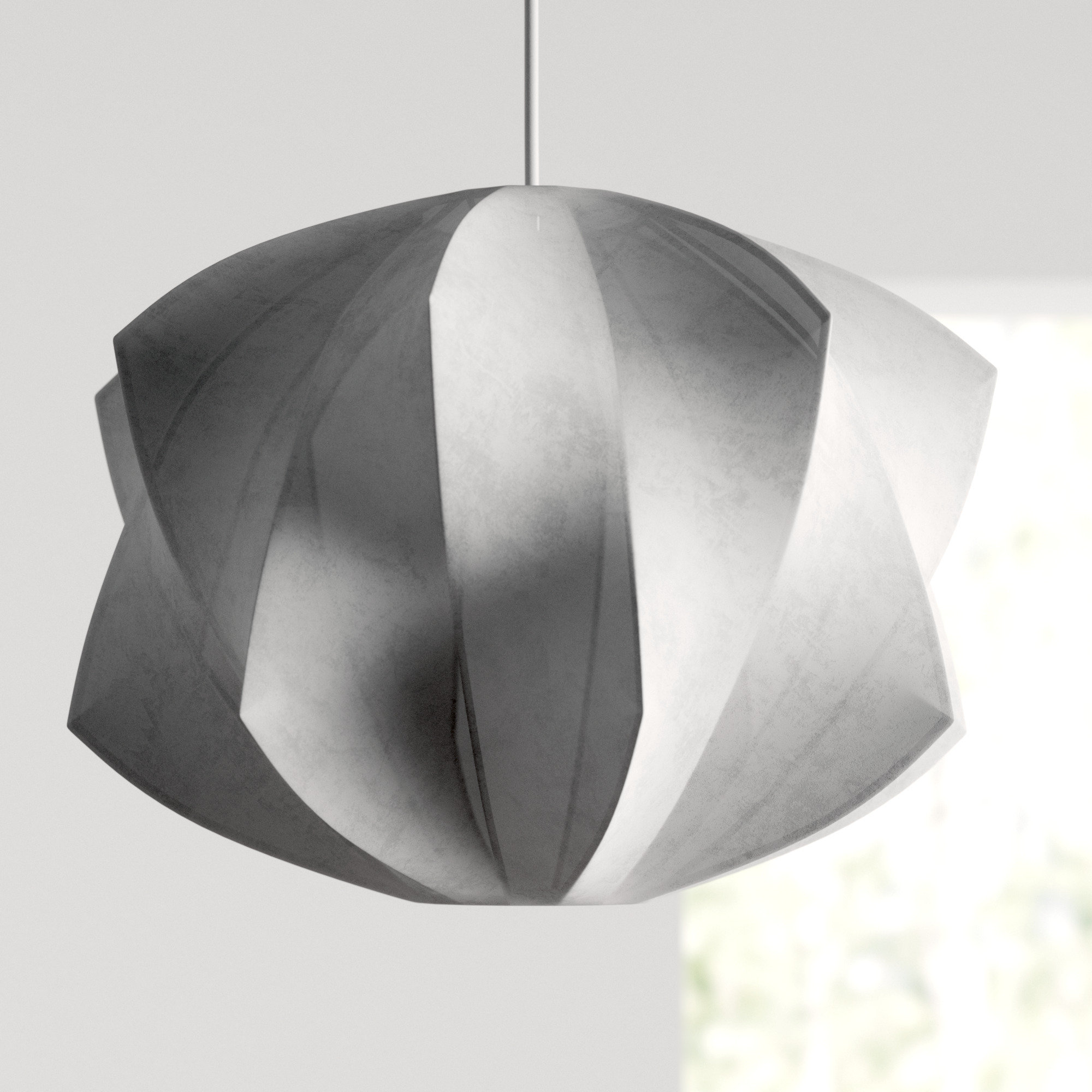 Allmodern Pryer 1 Light Single Geometric Pendant Reviews Wayfair