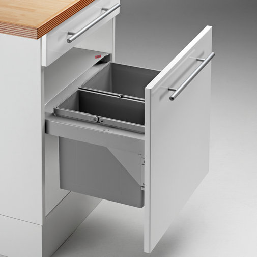 Wesco Pullboy 40 Litre Pull Out/Under Counter Trash Can ...