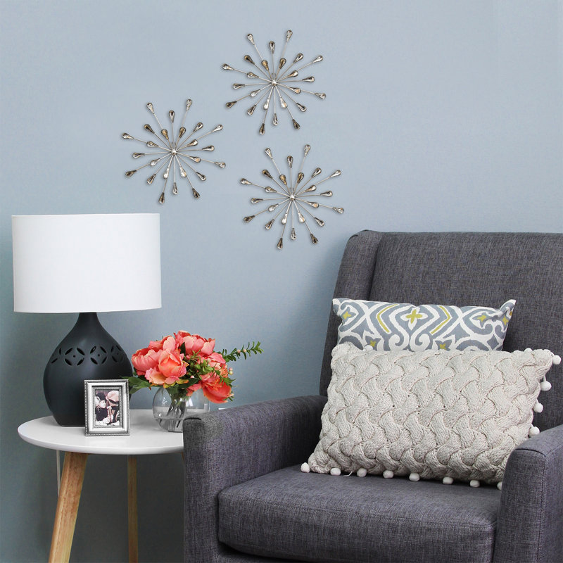 Mercer41 3 Piece Acrylic Burst Wall Decor Set Reviews Wayfair