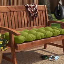 Gray Buachois Outdoor Swing Cushion 3‑Seat Chair Waterproof Swing Seat Cover for Patio Garden Yard Swing Hammock 150x50x10cm