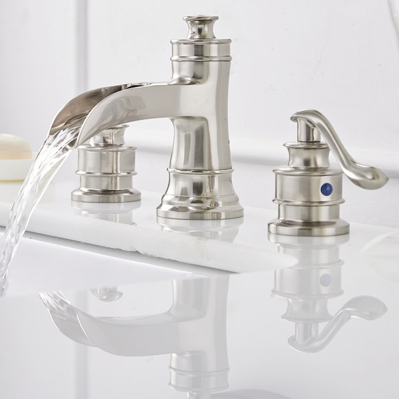 Vibrantbath Waterfall Widespread Bathroom Faucet Reviews Wayfair Widespread Bathroom Faucet Reviews