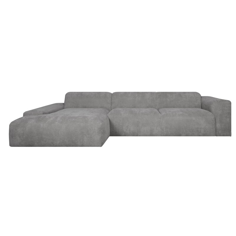 Ecksofa CHIODO Taupe - Polyester