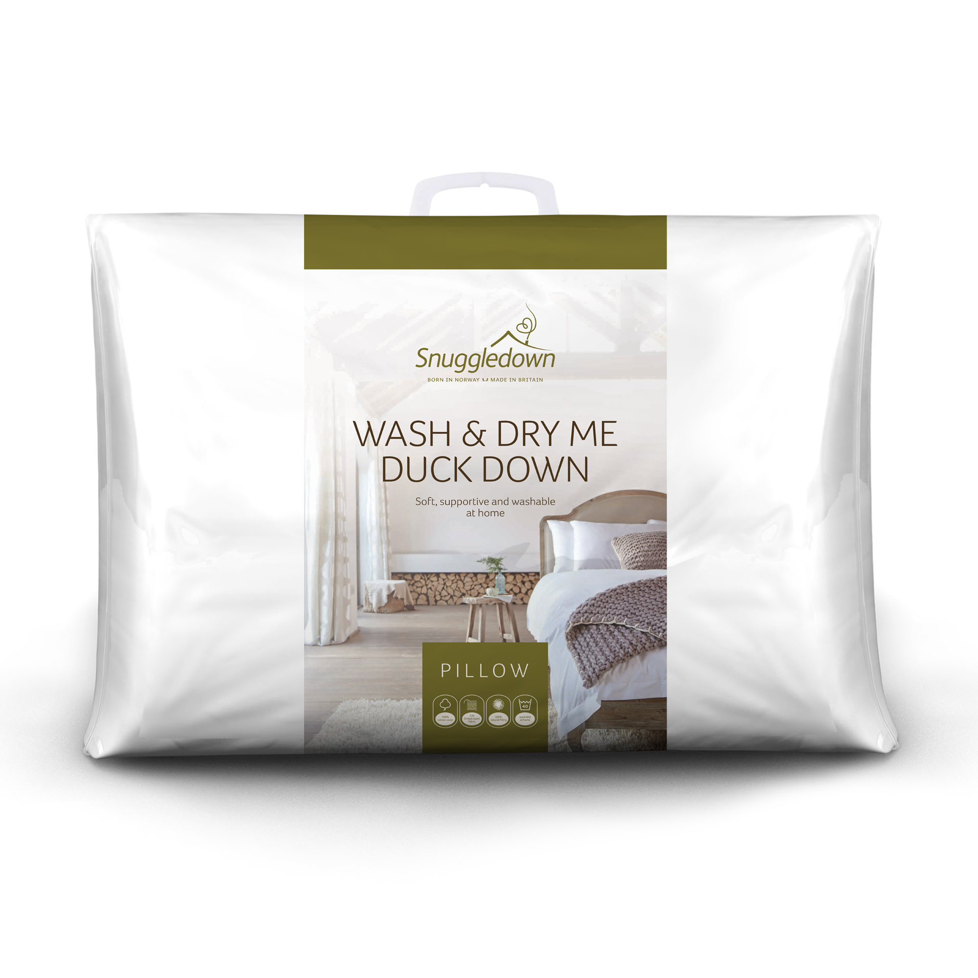 how to wash duck feather pillows