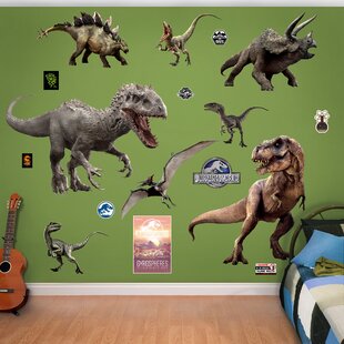 Nbc Universal Jurassic World Dinosaurs Peel And Stick Wall Decal