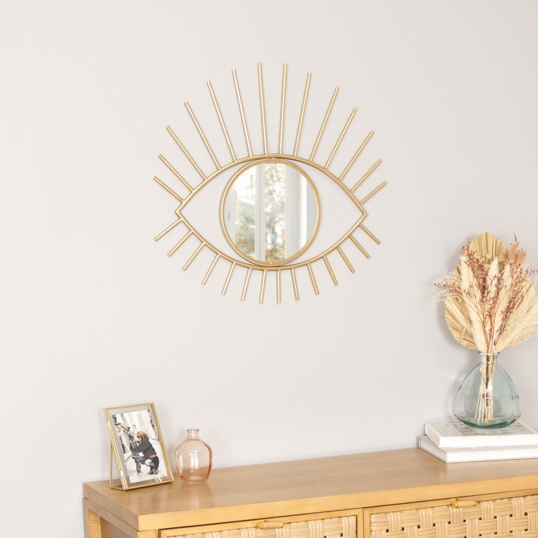 Dakota Fields Lockheart Asymmetrical Metal Wall Mirror & Reviews | Wayfair