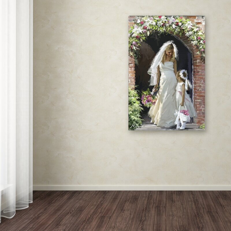 bride and bridesmaid print