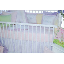 blue gingham crib bedding