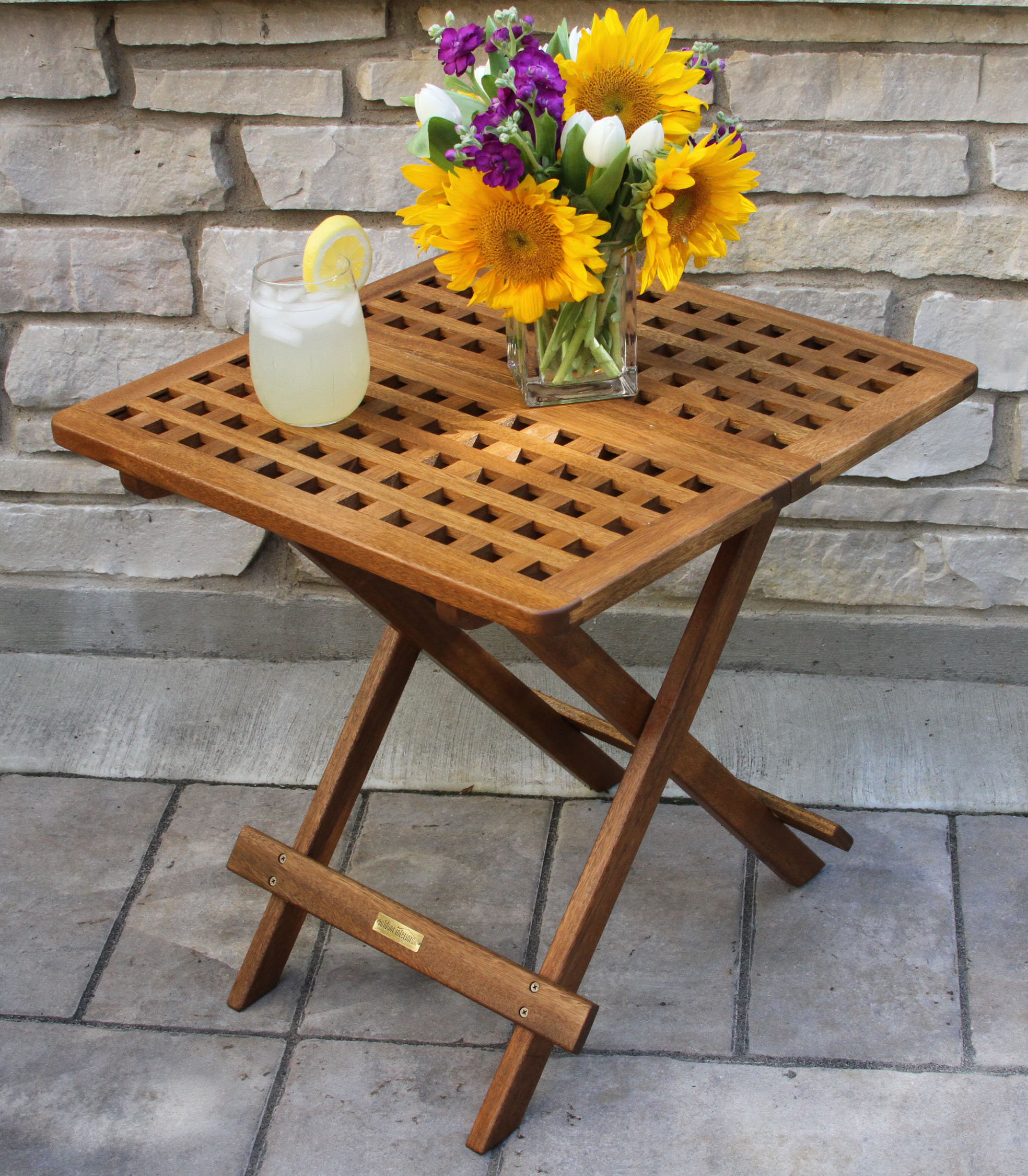 Birch Lane™ Fleur Folding Wooden Side Table & Reviews Wayfair