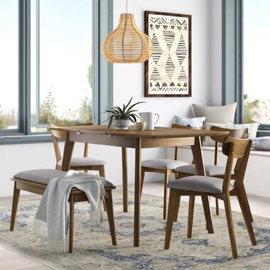 urijah 5 piece solid wood dining set