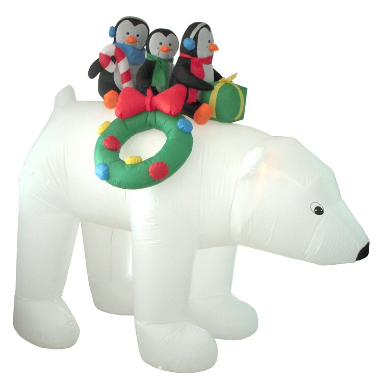 Precious Moments Snowman with Penguin/Polar Bear Ornament Multi 