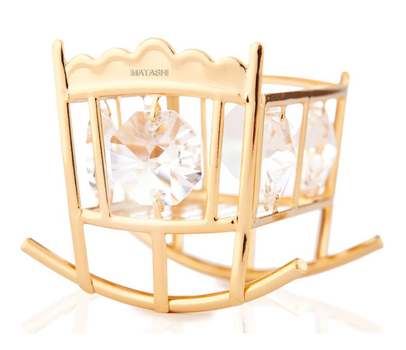 gold baby bassinet