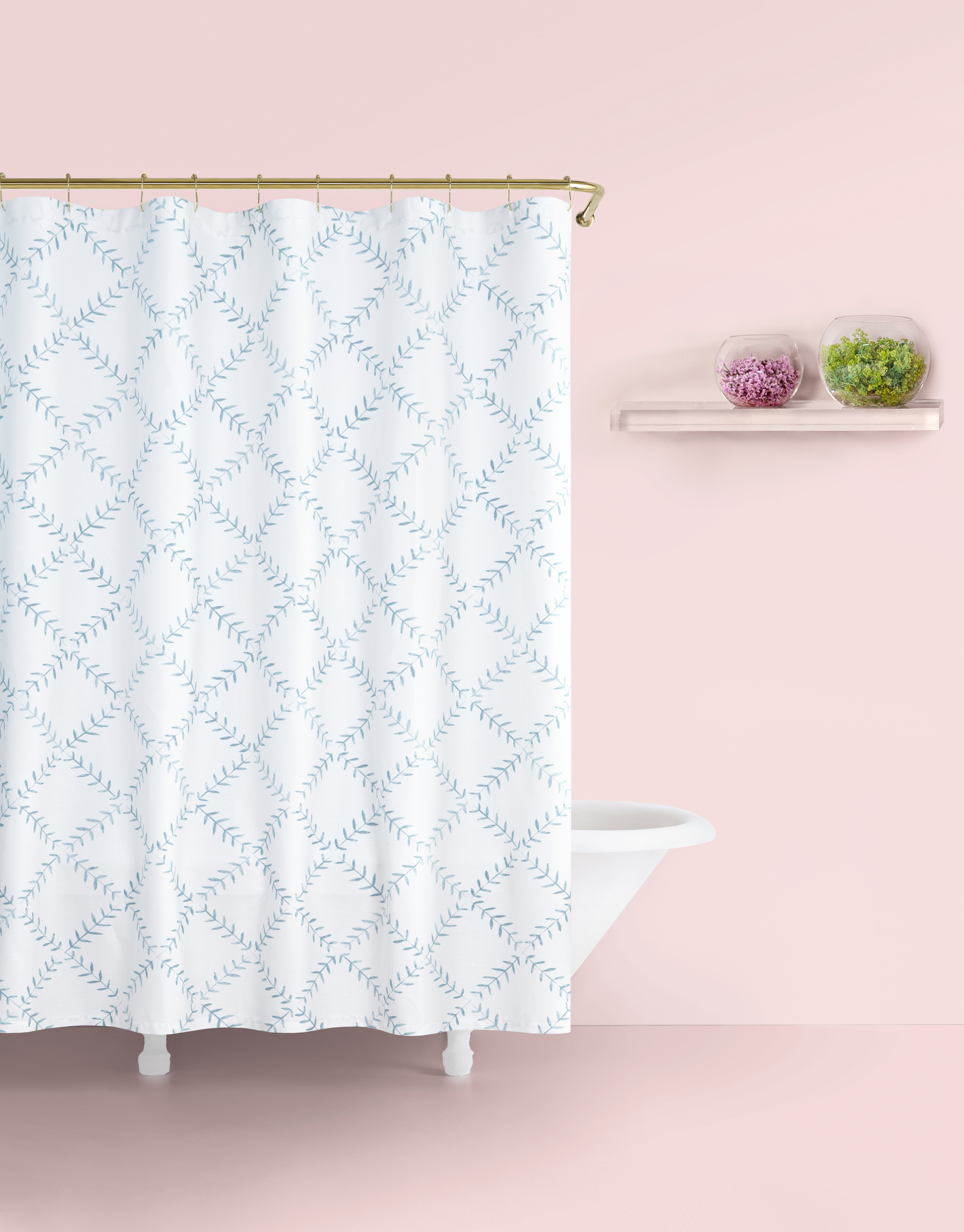 Kate Spade New York Fern 100 Cotton Geometric Single Shower Curtain Perigold