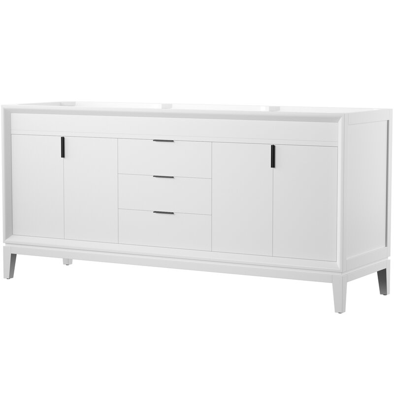 Mercury Row Wigley 72 Double Bathroom Vanity Base Only Reviews Wayfair