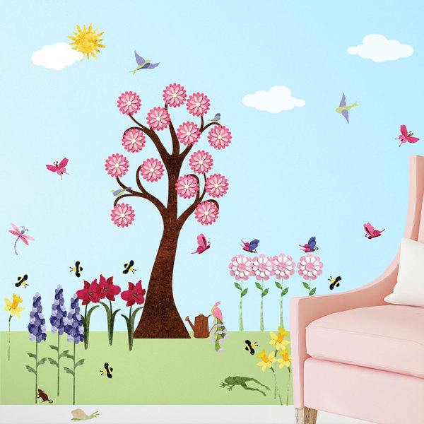 Heart Wall Sticker Baby Growth Chart Under Sea Animal Height Measure Decal TW