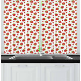 Strawberry Kitchen Curtains Wayfair