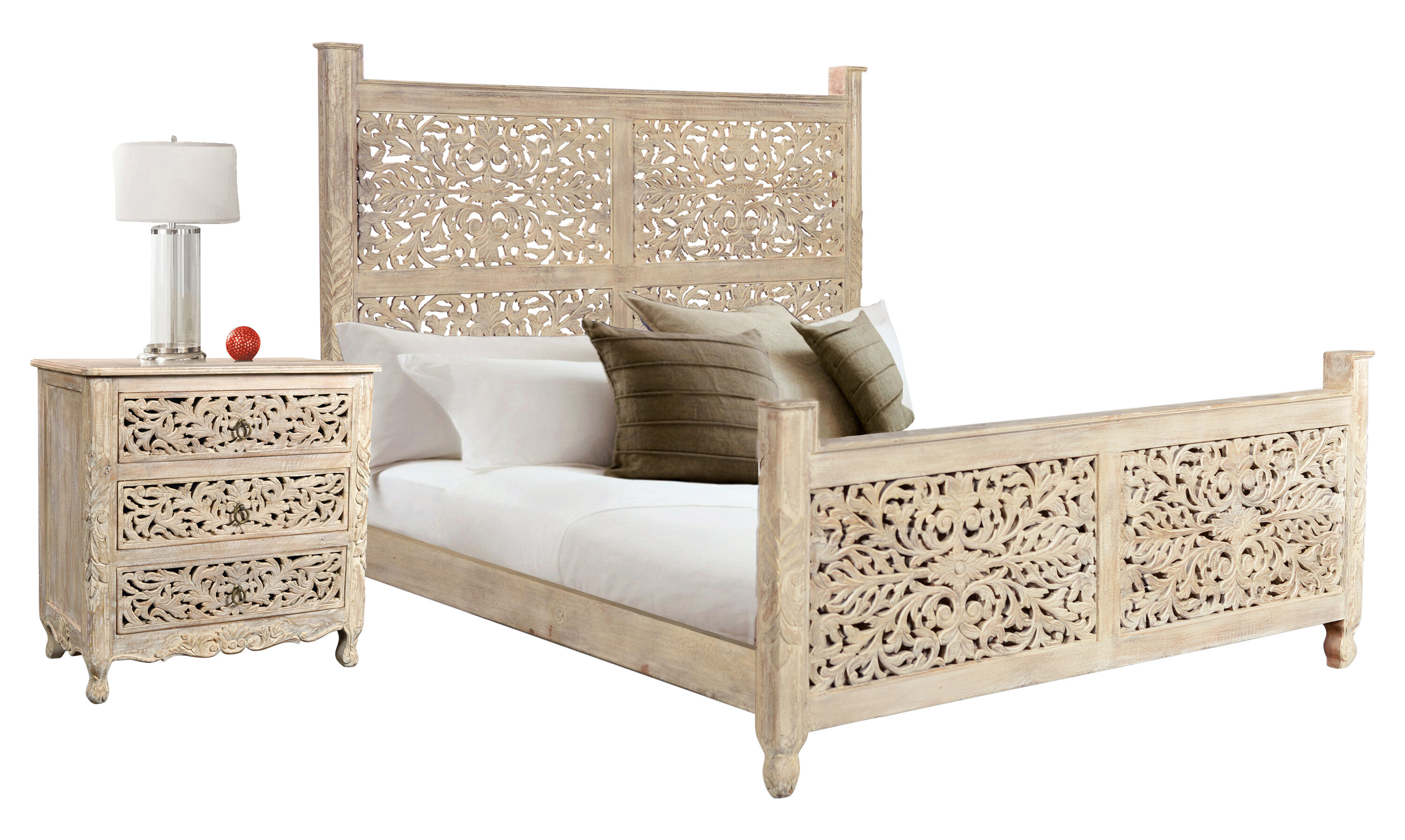 Dakota Fields King Solid Wood Standard 2 Piece Bedroom Set Wayfair
