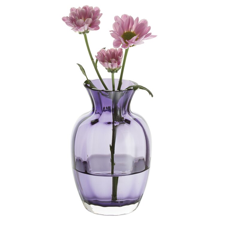wayfair.co.uk | Little Treasures Amethyst 10.5Cm Glass Table Vase