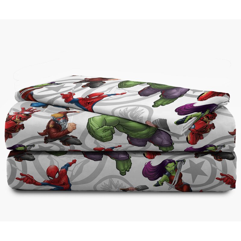 Zoomie Kids Pate Avengers Team Reversible Comforter Set Reviews