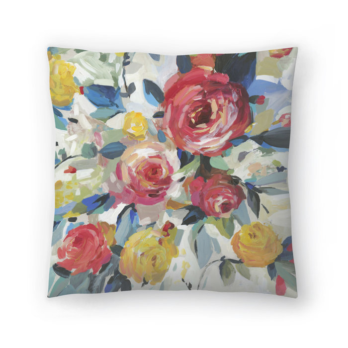 Red Roses Throw Pillow Red Roses Throw Pillow