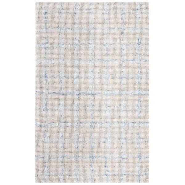 17 Stories Terkel Handmade Ivory/Blue/Brown Rug & Reviews | Wayfair