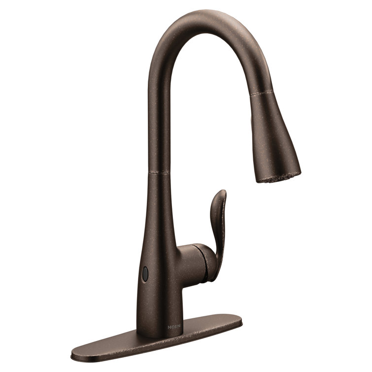 Arbor Pull Down Touchless Single Handle Kitchen Faucet with Motion Sense and Power Clean Technologies
