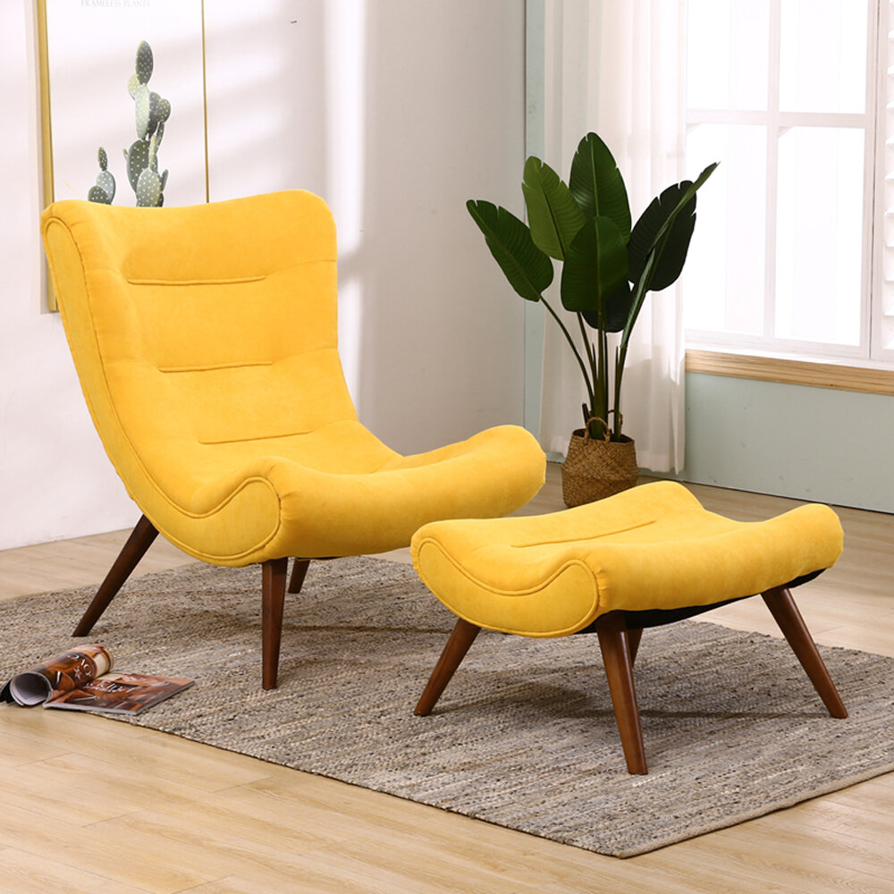 comfy chair with footstool