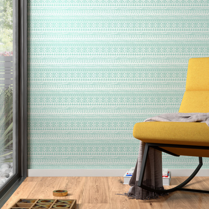 Calla Tribal 16 5 L X 20 5 W Peel And Stick Wallpaper Roll
