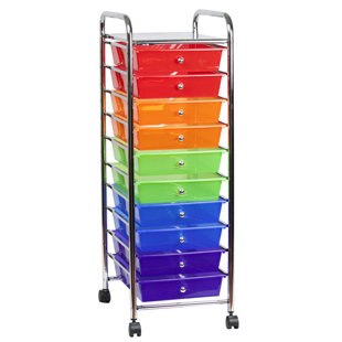 10 Drawer Rolling Cart Wayfair