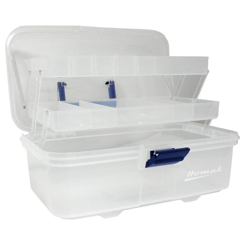 clear plastic tool box