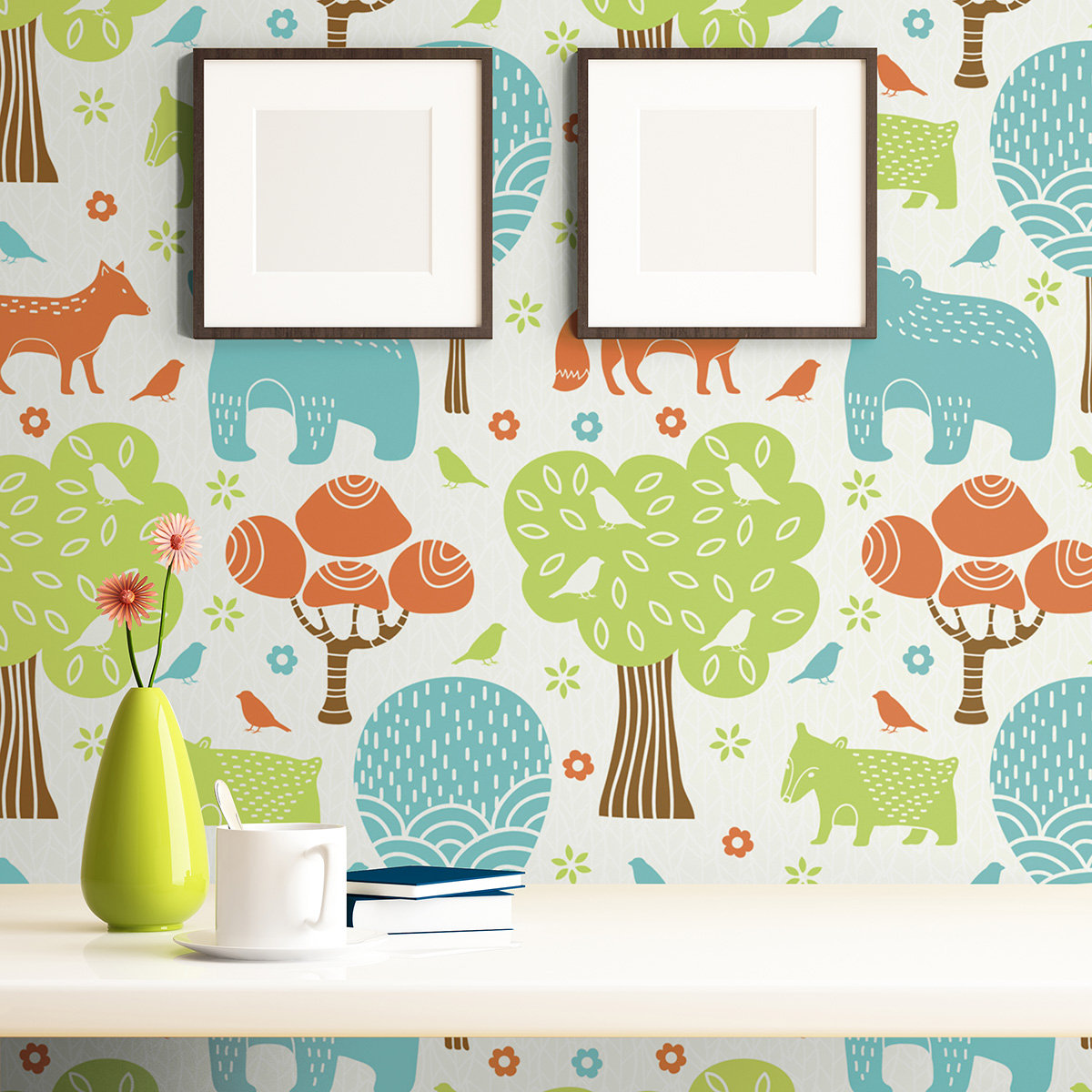 Isabelle Max Waldrep Animals Baby Removable Peel And Stick Wallpaper Panel Wayfair