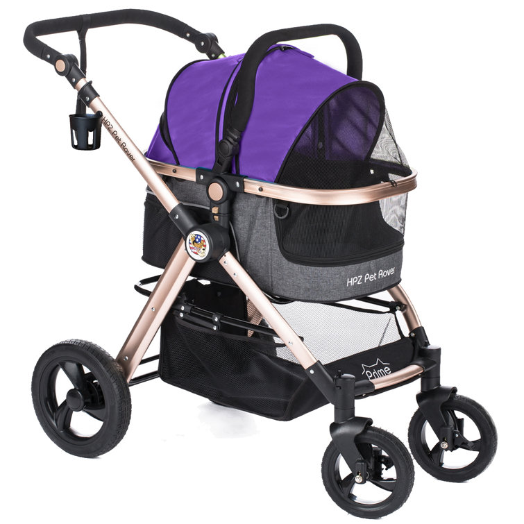purple pet stroller
