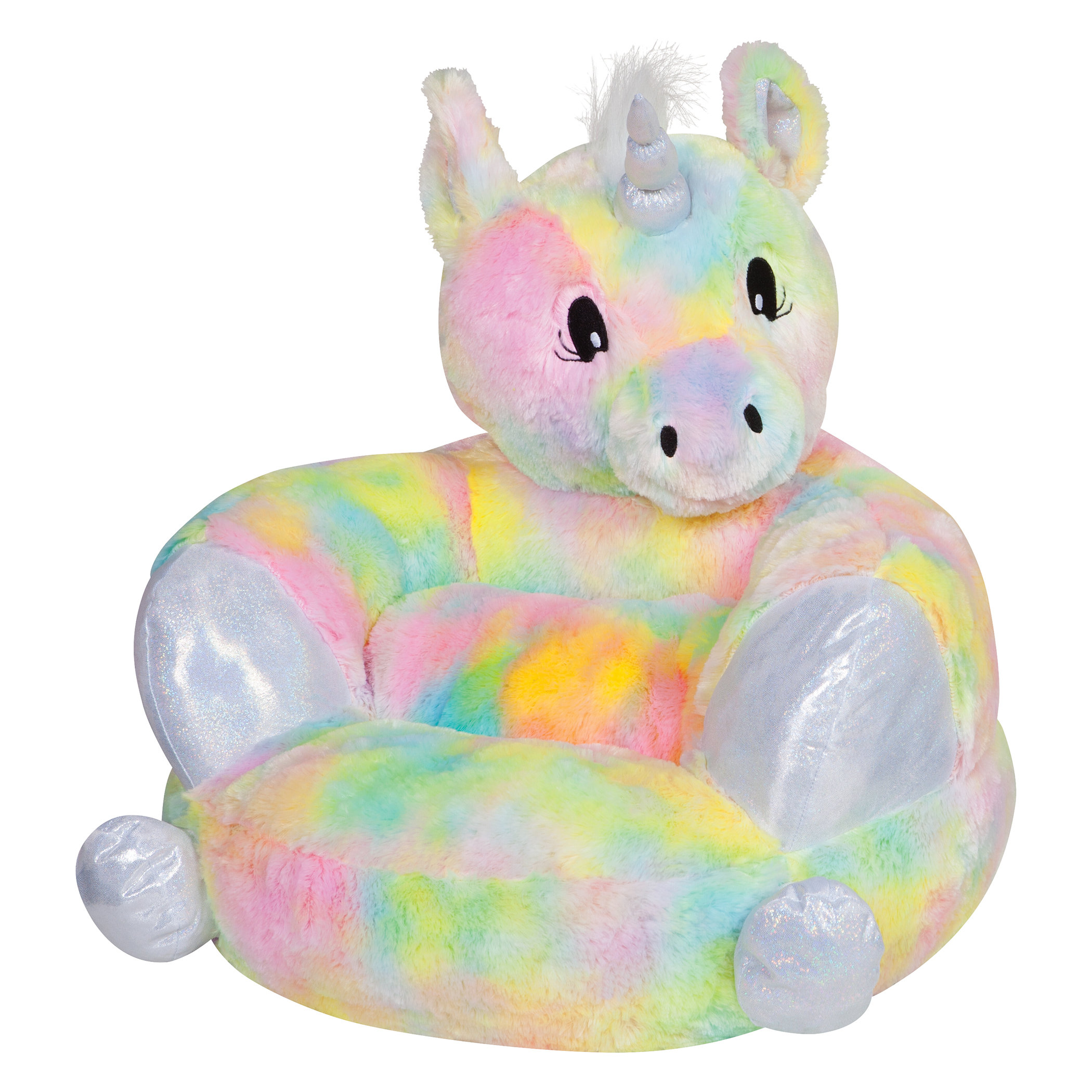 unicorn plush saucer chair