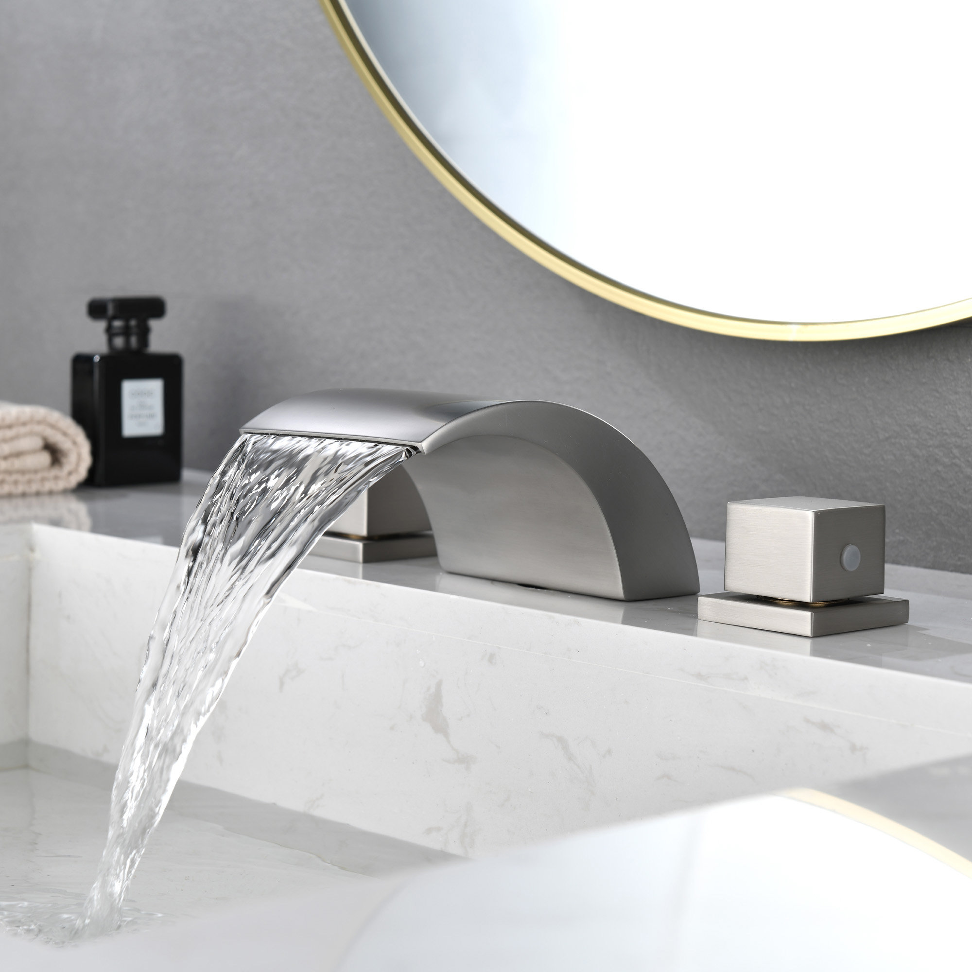 SHAMANDA Widespread Faucet 2handle Bathroom Faucet Wayfair