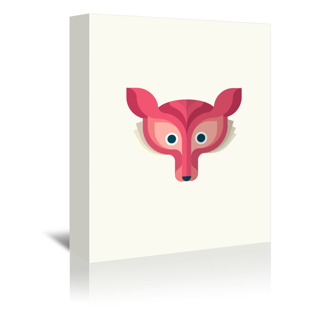 Isabelle Max Fox Graphic Art On Wrapped Canvas