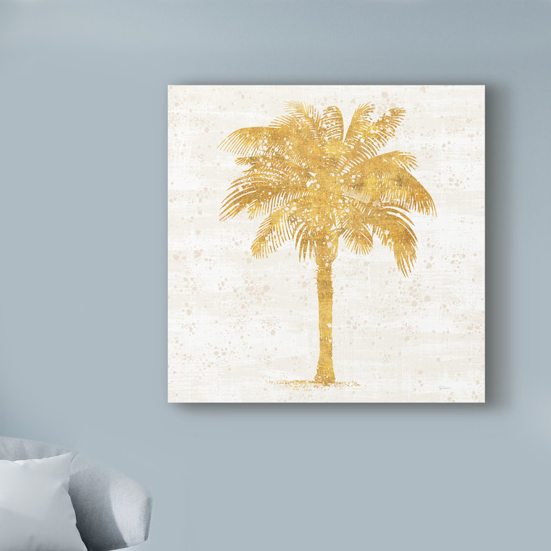 Bay Isle Home Palm Coast Ii On White Acrylic Painting Print On