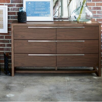 Bazemore 6 Drawer Double Dresser Orren Ellis