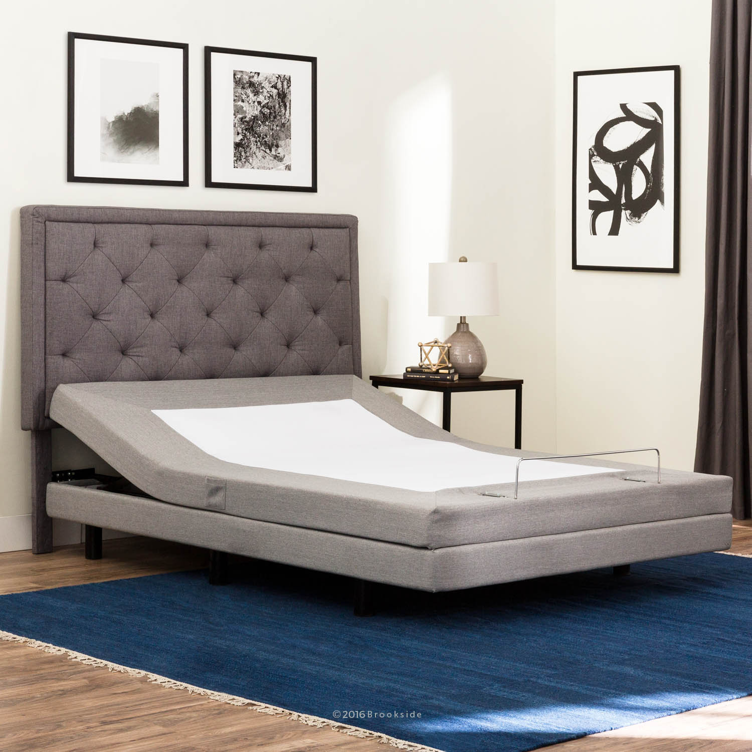 Brookside Deluxe Massaging Zero Gravity Adjustable Bed with Wireless