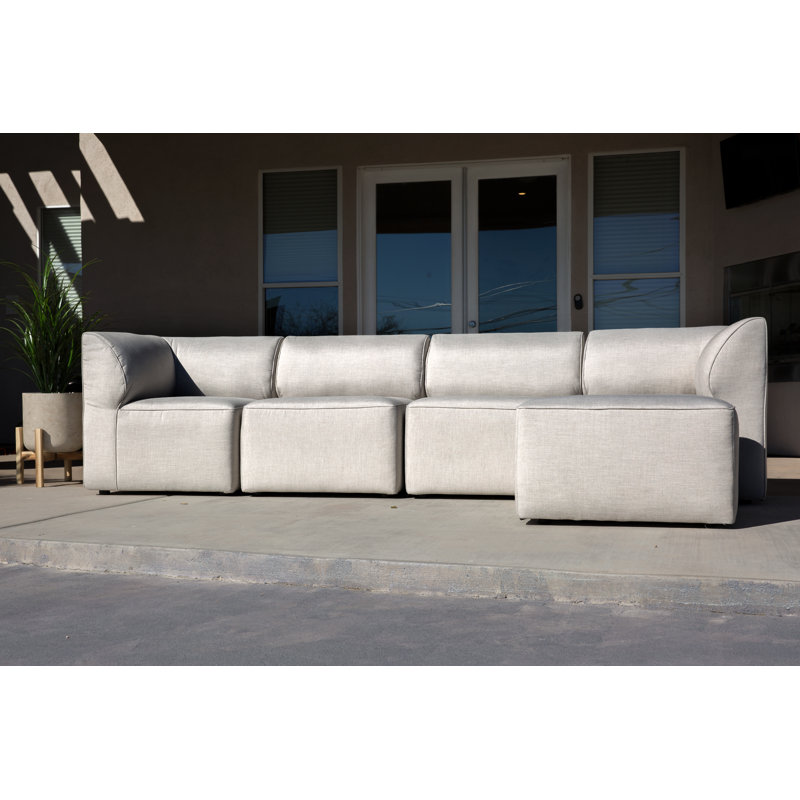Comfort Research Big Joe Mobilite 5 Piece Sunbrella Sectional